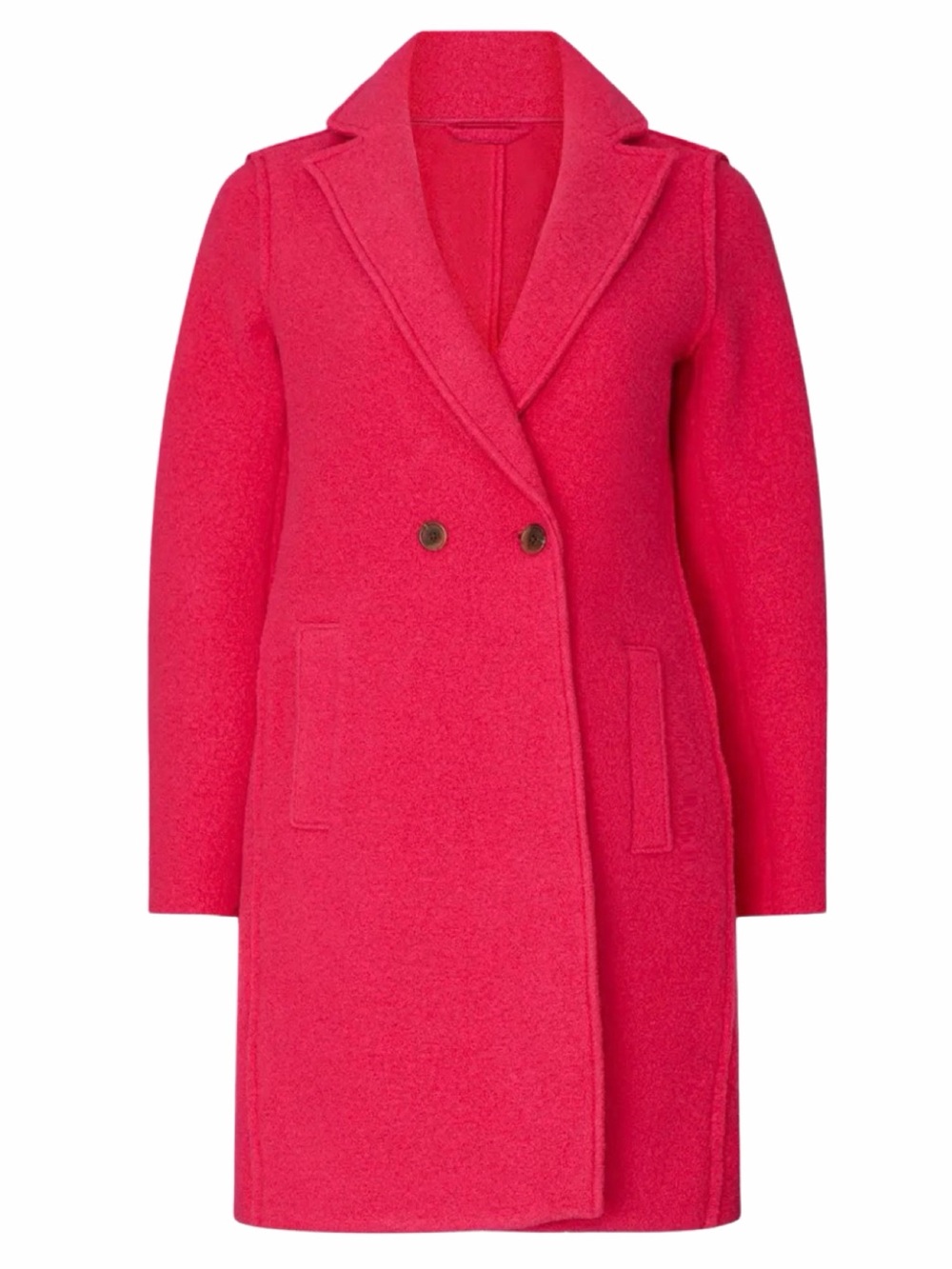 J. Crew Daphne Italian Wool Coat in Bright Rose